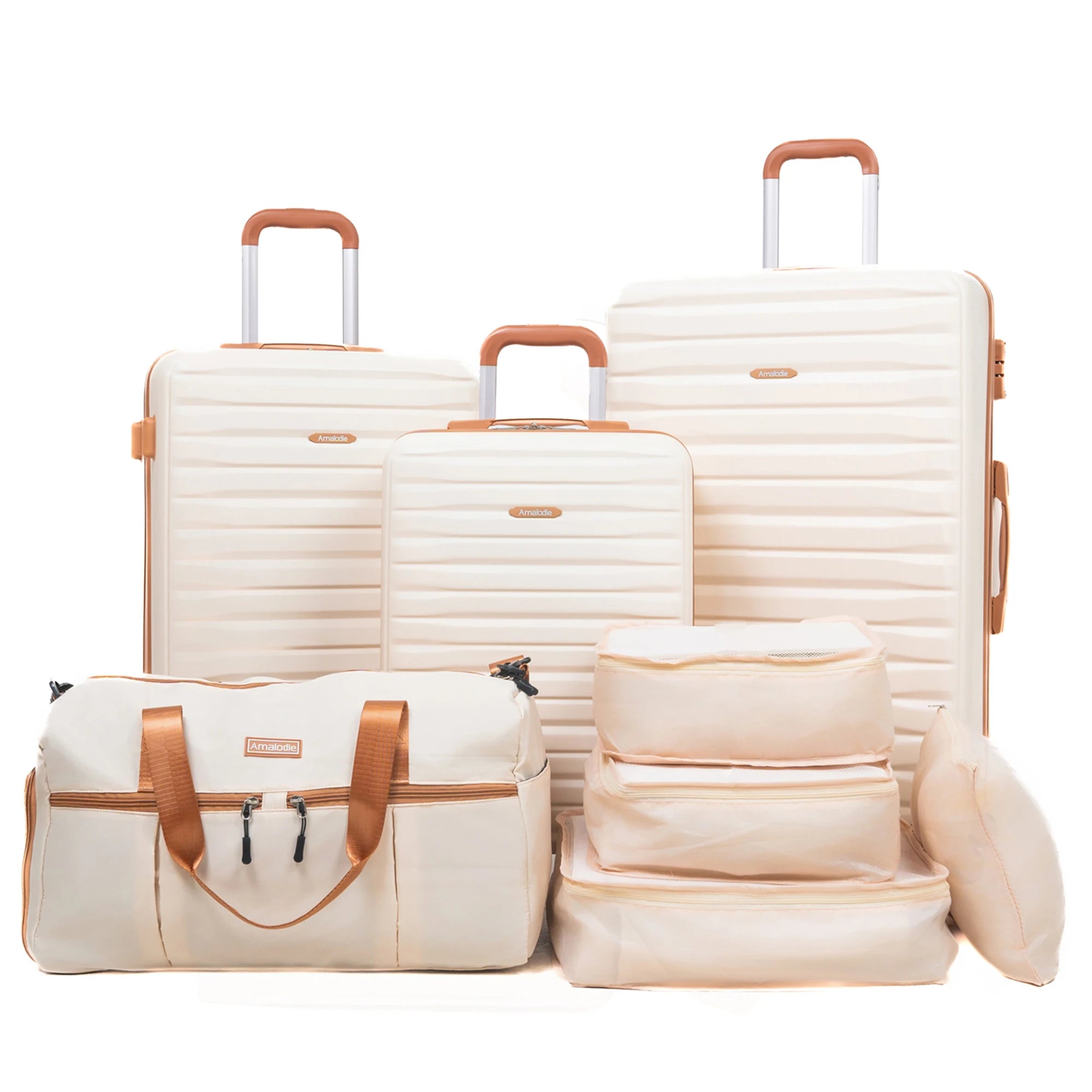 Luggage Sets 3 Piece Suitcases with Double Spinner Wheel,Suitcase Set ABS Hard Case Luggage with TSA Lock, Travel Duffle Bag