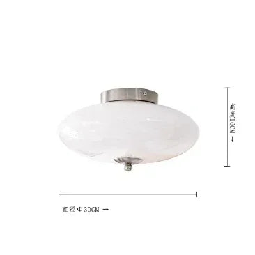 Bedroom Ceiling Lamp Led Light Bauhaus Cream White Glass Lampshade Dining Room Study Decorative Lamps Home Decorations