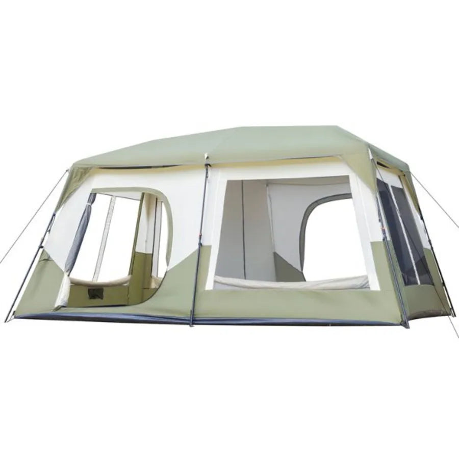 10 Person Camping Tent Setup in 60 Snds with Rainfly Windproof Tent with Carry Bag for Family Camping Hiking