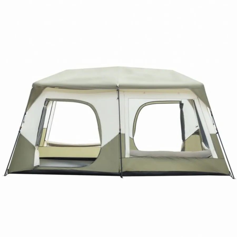 10 Person Camping Tent Setup in 60 Snds with Rainfly Windproof Tent with Carry Bag for Family Camping Hiking