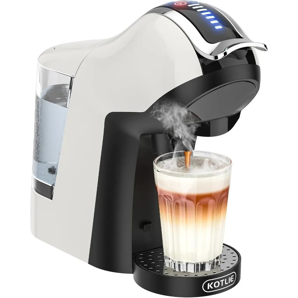 Single Serve Coffee Maker: Hot & Cold Brew for Keurig K-cup, Compact Espresso Machine for Dolce Gusto/Nespresso Originals