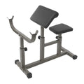 Standard Weight Bench, Biceps Bench, Preacher Curl Pad with Adjustble Height, for Home, Gym, Office Full-Body Workout