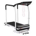 12-Speed-Gears Recovery Fitness Walking Treadmill 0.5-6km/H with Full Length Handrails & Heart Rate Sensor