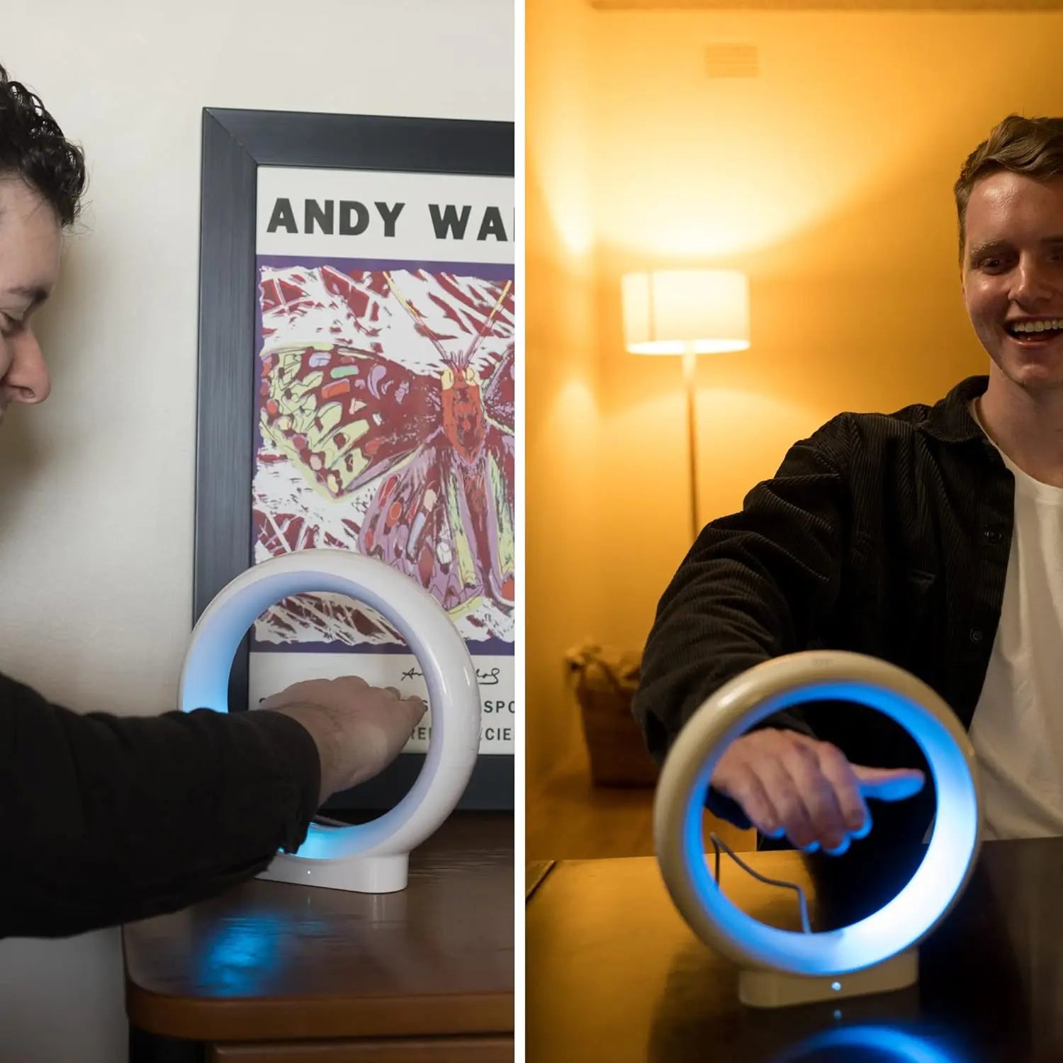 Bluetooth Friendship Lamps - Award-Winning Infinity Set of Four, Mint Color, Easy Setup for Long-Distance Connections