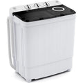Portable Washing Machine 17.6lbs Compact Washer Spinner Combo with Pump Drain for Apartment RV Dorm College Twin Tub Design wit