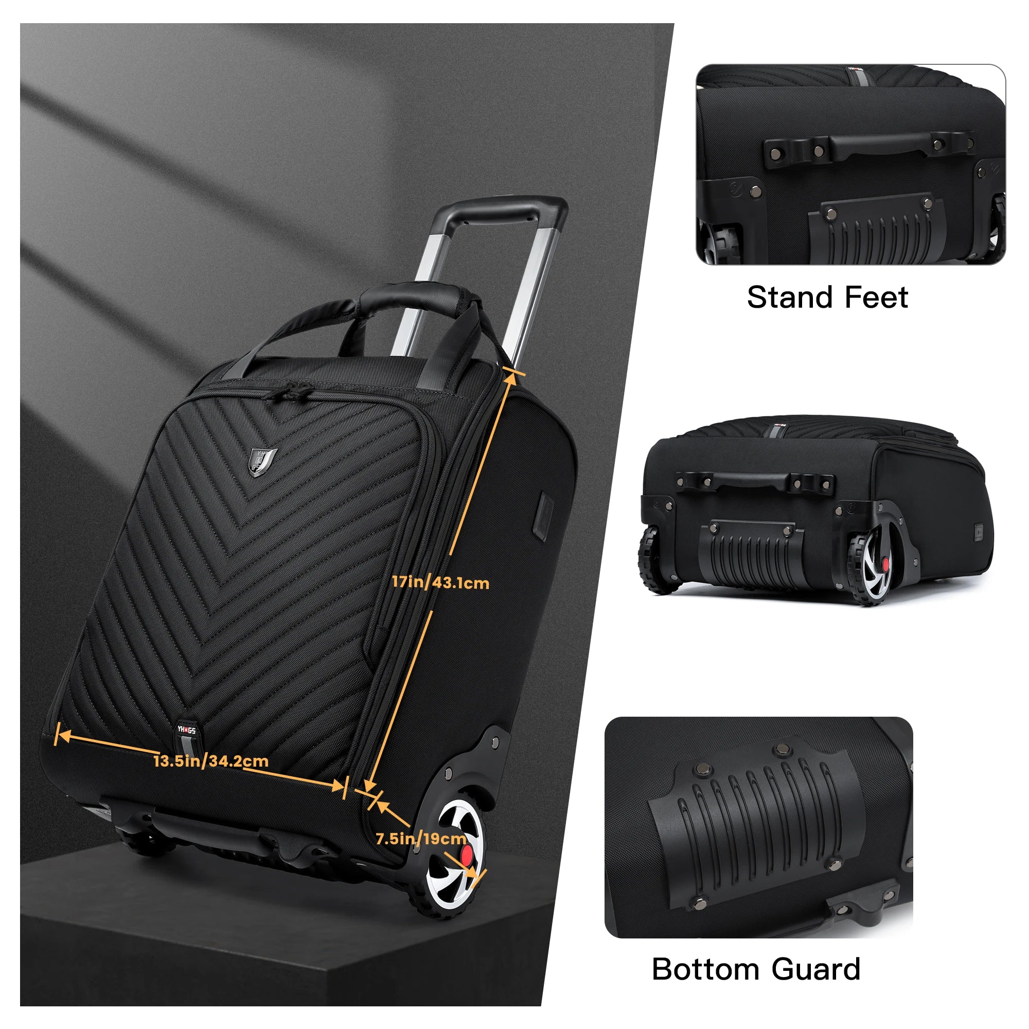 Laptop Bag Business Trolley Bags Carry-On Underseat Airlines Luggage Travel Bag with Wheels Women Men Briefcase for Men Women