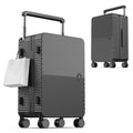 Lightweight 22 Carry on Luggage, Hard Shell Suitcase with 360°Spinner Wheels, Airline Boarded Suitcase & LSA Lock Dual Zippers