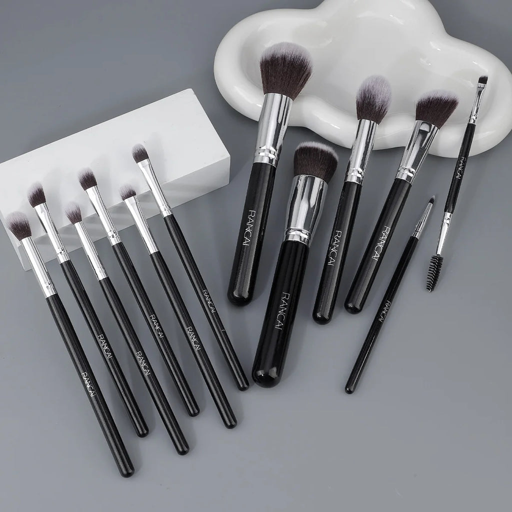 Professional Gift Box 12 Pieces Makeup Brushes Kit Face Eye Beauty Brushes For Foundation Conceal Eyeshadow Contour Brush