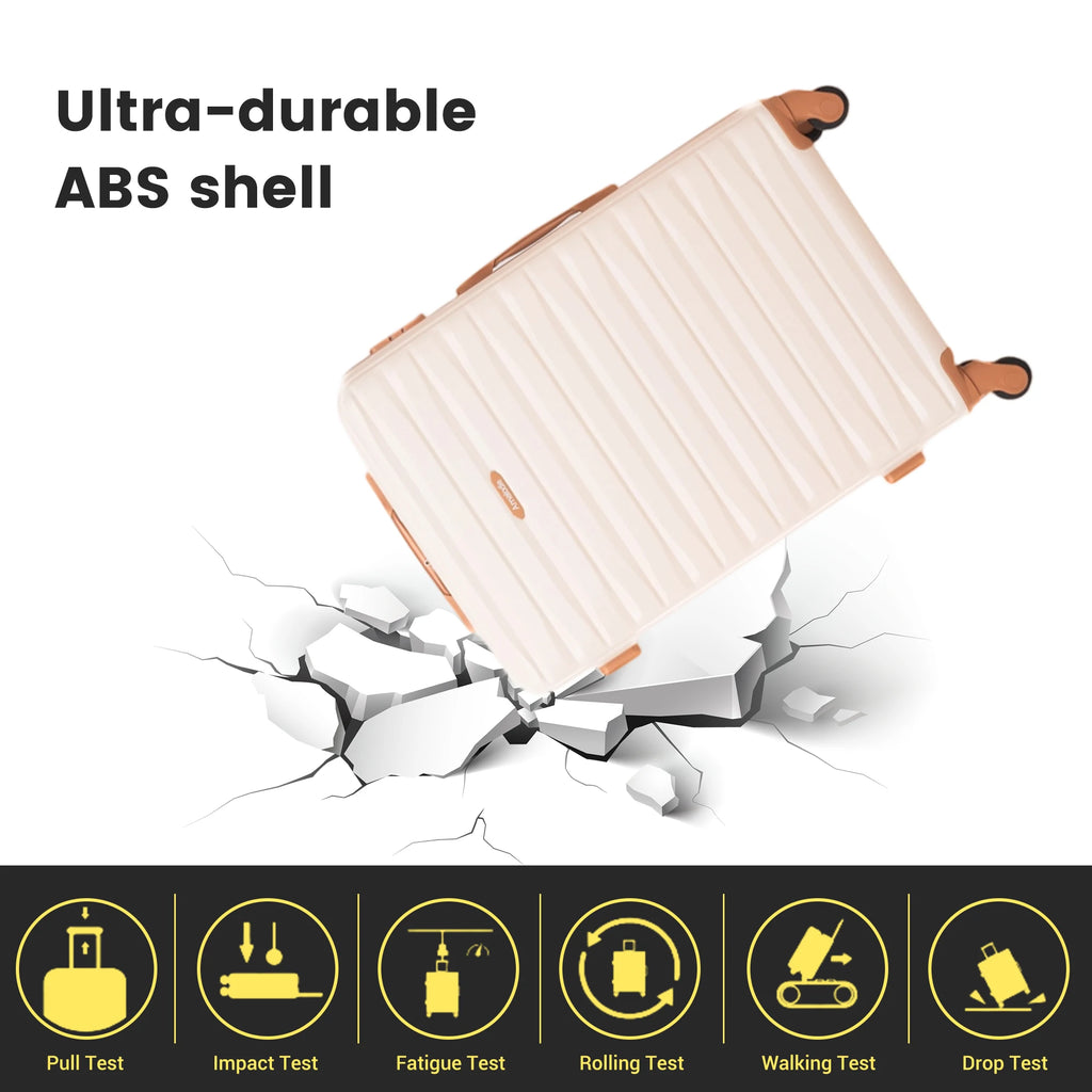 Luggage Sets 3 Piece Suitcases with Double Spinner Wheel,Suitcase Set ABS Hard Case Luggage with TSA Lock, Travel Duffle Bag