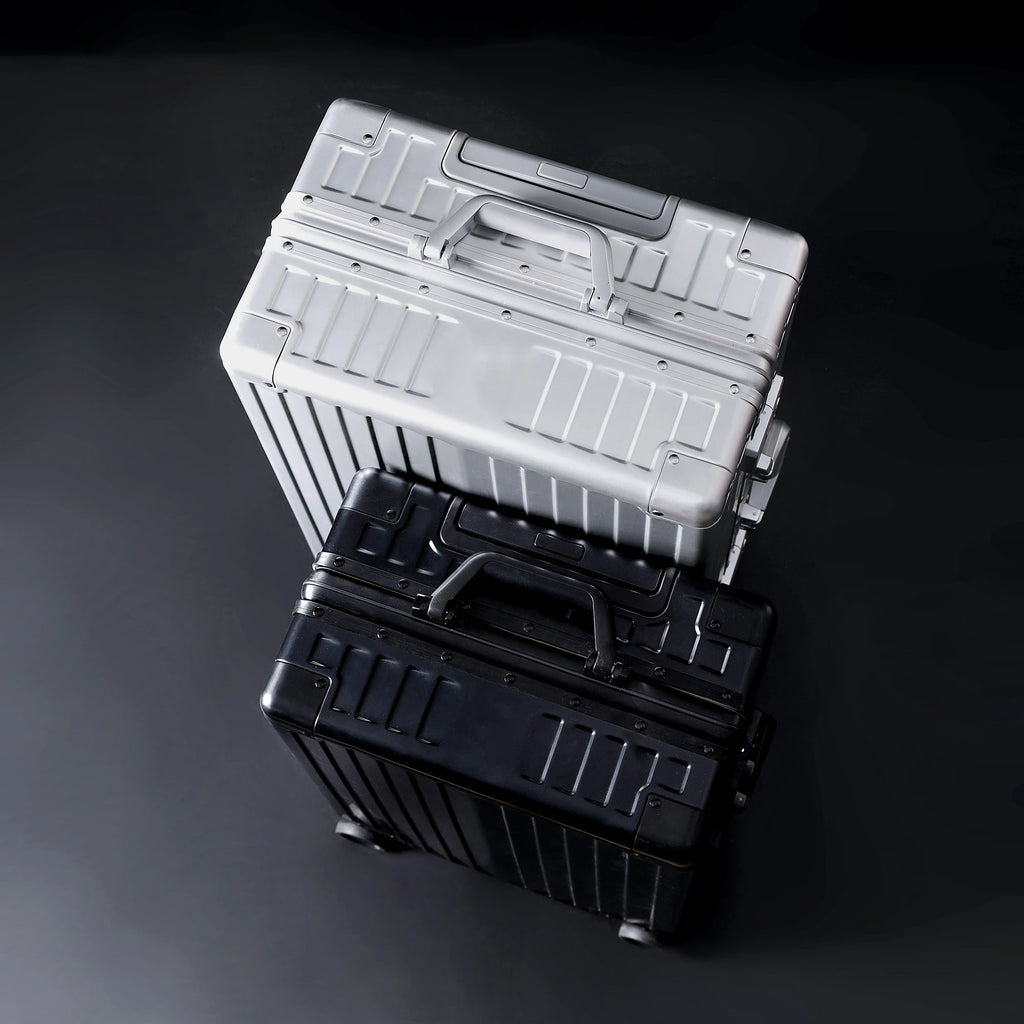 20 Inch Aluminum Rolling Trolley Case Cabin Suitcase Spinner Wheels USB Charging Travel Luggage With TSA Lock For Men Women 2025