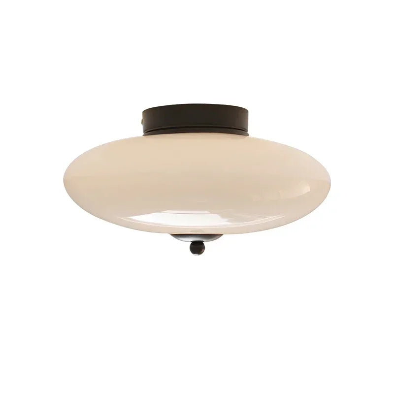 Bedroom Ceiling Lamp Led Light Bauhaus Cream White Glass Lampshade Dining Room Study Decorative Lamps Home Decorations