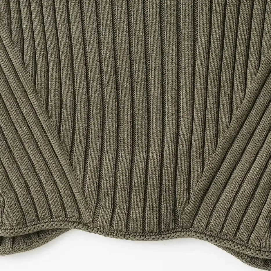 Women's Clothing Autumn New Item Fashion Versatile Daily Sweet High Neck Knitted Vest Women Sleeveless Ribbed Knit Top