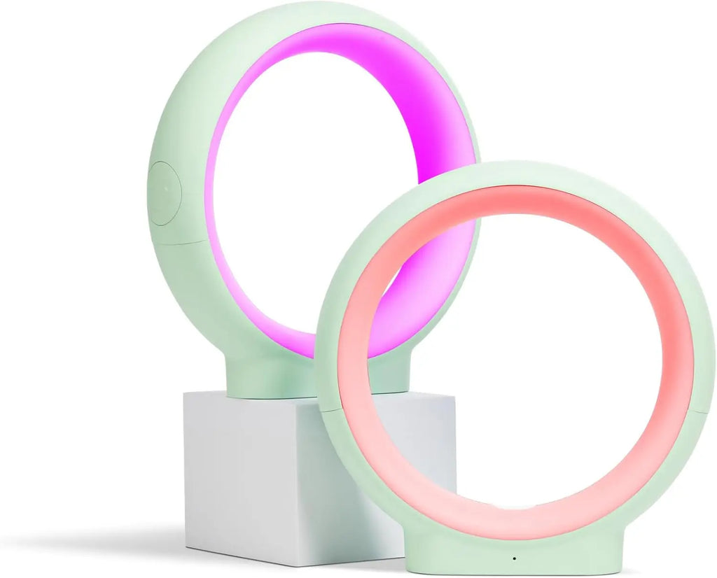 Bluetooth Friendship Lamps - Award-Winning Infinity Set of Four, Mint Color, Easy Setup for Long-Distance Connections