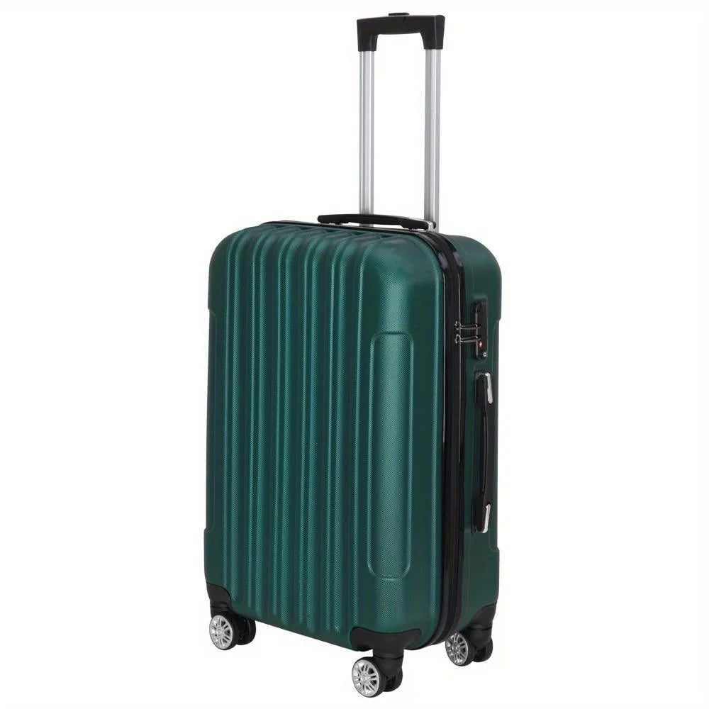 20 "24" 28 "Luggage Travel set ABS trolley Hard shell suitcase with TSA green lock