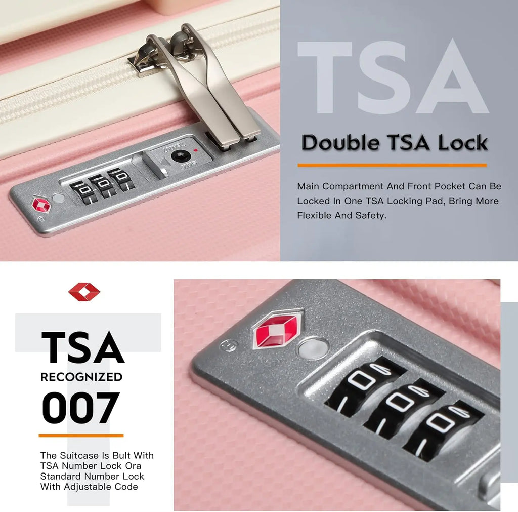 Joyway Travel Luggage Sets, Stylish Carry On Checked Suitcase Set,Sturdy Durable Scratch-resistant,TSA Lock,Spinner Wheels