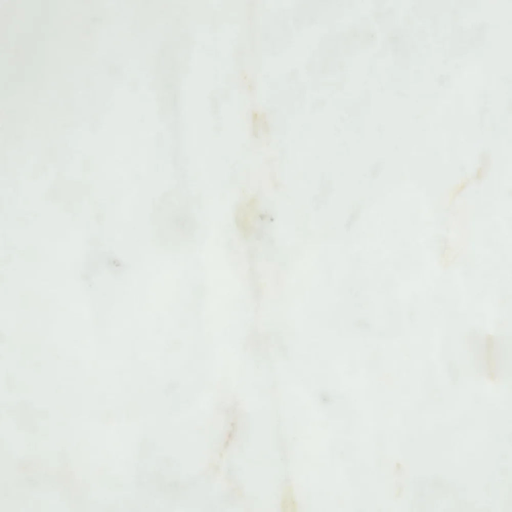 Isanti Modern Coffee Table with Marble Top, White & Light Brown