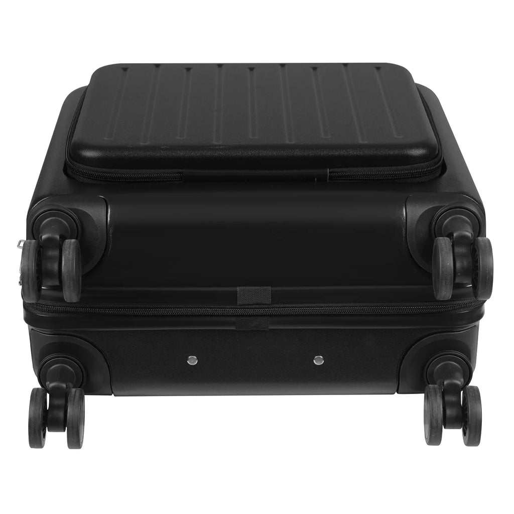 18'' Front Opening Airline Trolley Box Boarding Suitcase with Passcode Lock,Travel Luggage Suitcase for Men and Women