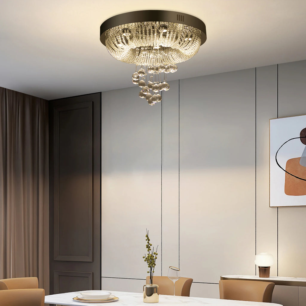 Ceiling Lamp Dimmable Chandeliers Pendant Living Room Pendant Light Modern Crystal Chandelier Lamp Led Ceiling Lights Lighting