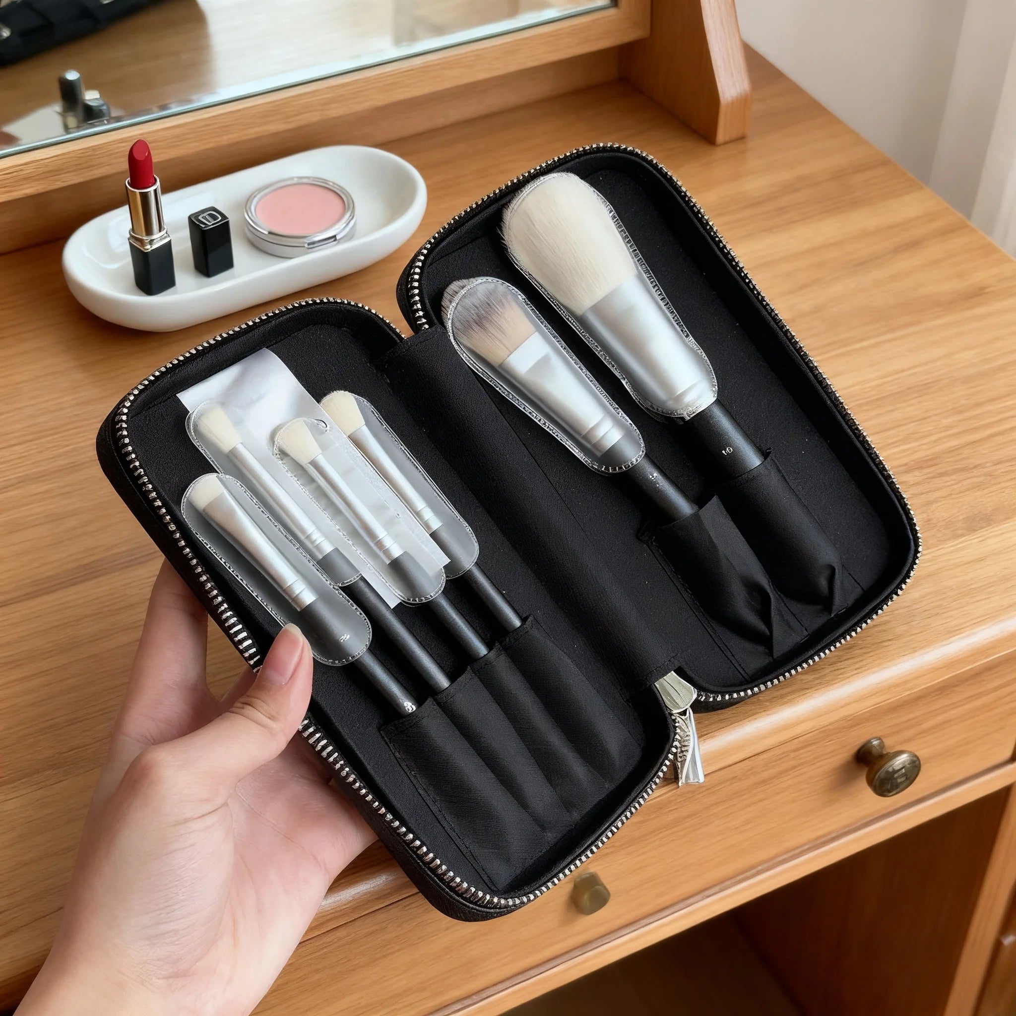 Holiday Gifts Luxury Makeup Brushes Set Foundation Brush Blush Eye Shadow Brush Eyeliner Brush D series for Wife Girlfriend