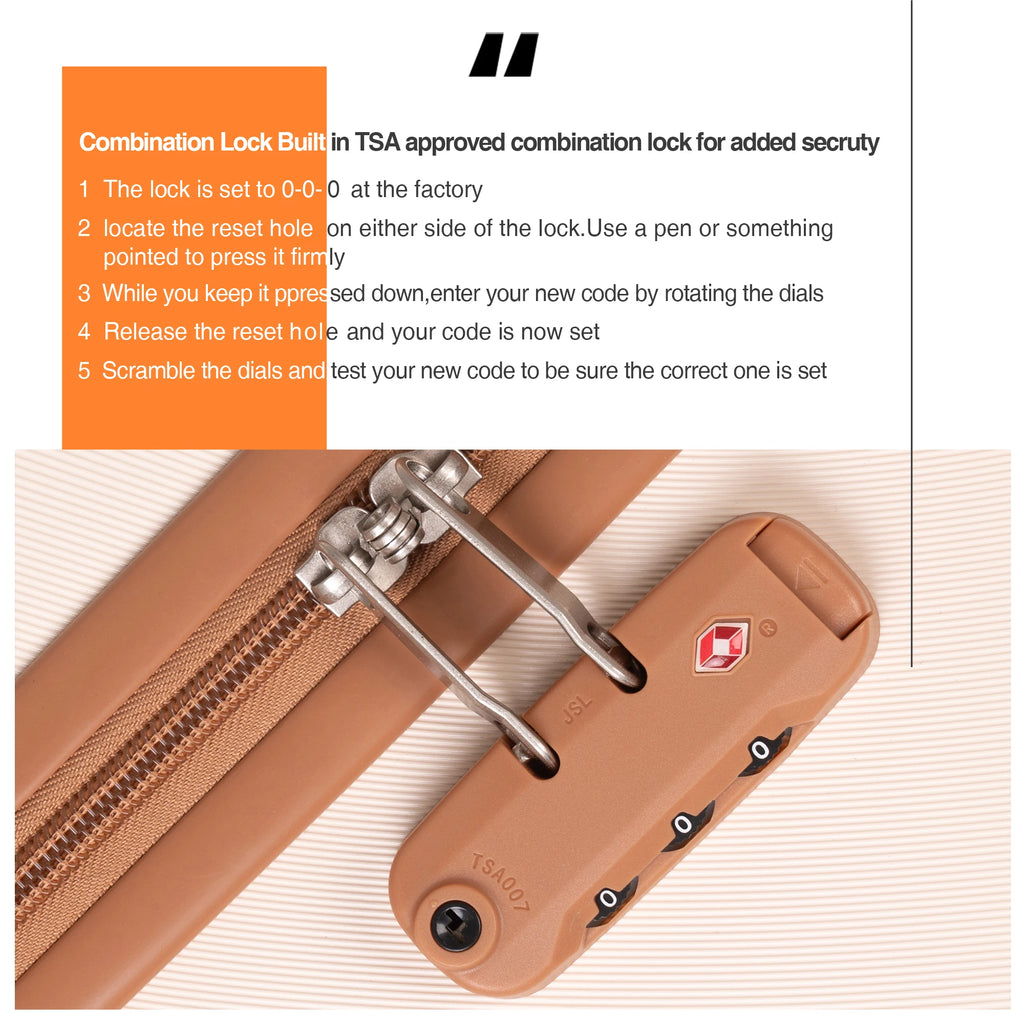 Luggage Sets 3 Piece Suitcases with Double Spinner Wheel,Suitcase Set ABS Hard Case Luggage with TSA Lock, Travel Duffle Bag