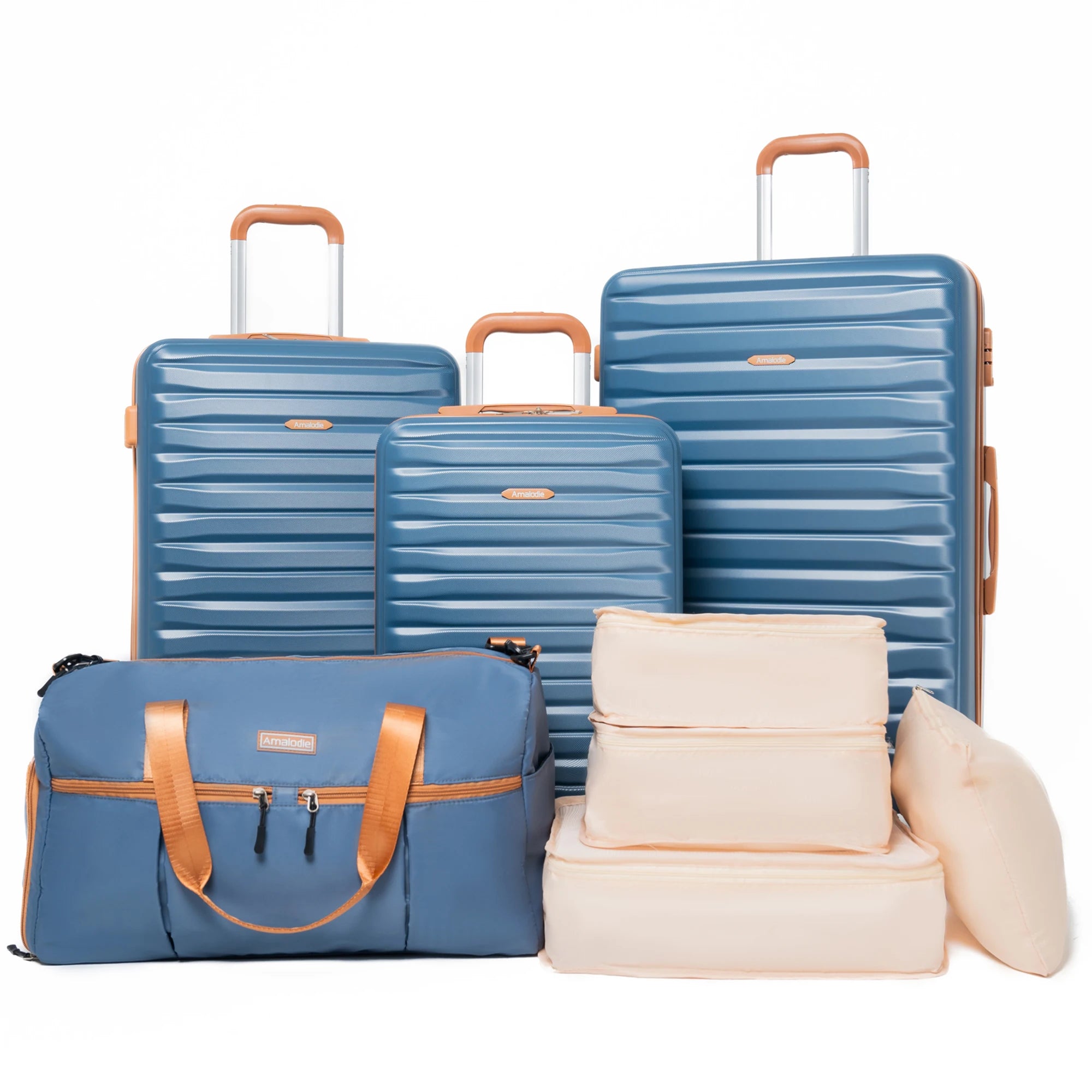 Luggage Sets 3 Piece Suitcases with Double Spinner Wheel,Suitcase Set ABS Hard Case Luggage with TSA Lock, Travel Duffle Bag