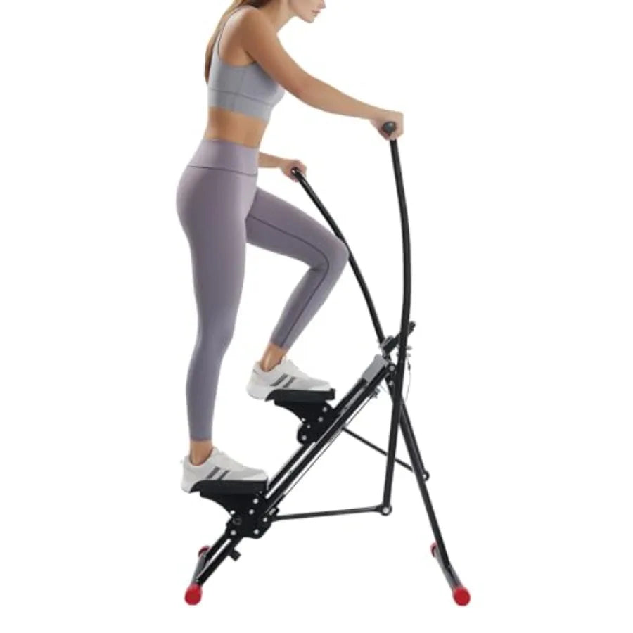 Stair Stepper for Home Vertical Climber Cardio Exercise Machine with Ergonomic Handle and 3 Gears Adjustable Pedals for Full Bo